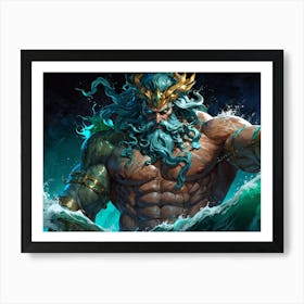 God Of The Sea 3 Art Print