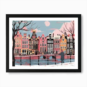 winter in Amsterdam Art Print