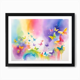 Colorful Butterflies 54 Art Print