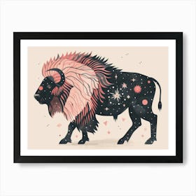 Bison Zodiac 1 Art Print