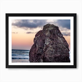 Seastack Sunset Art Print