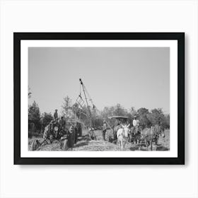 Untitled Photo, Possibly Related To Loading Sugarcane Near New Iberia, Louisiana By Russell Lee Art Print