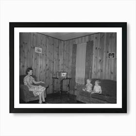 Living Room In Project Home, Lake Dick, Arkansas By Russell Lee Art Print