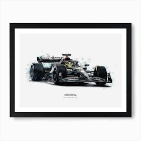 Lewis Hamilton 2023 Mercedes F1 Formula 1 W14 Art Print