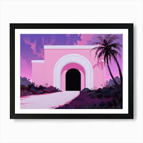 Pink Gate Art Print