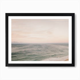 California Beach Sunset Art Print