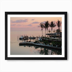 Pink Skies at The Keys Art Print