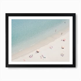 Aerial View Of A Beach In Italy Art Print