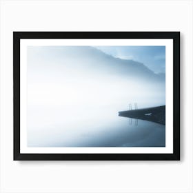 Misty Mountain Lake - Smoky Mountains Art Print