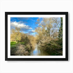 River In Winter Art Print