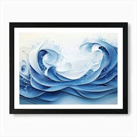 Blue Waves Art Print