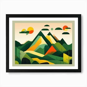 Mountain Landscape Art Print