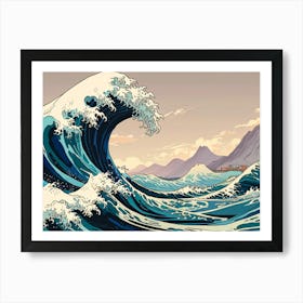 Great Wave Off Kanagawa 28 Art Print