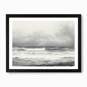 Vintage Ocean Painting Art Print