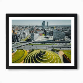 Milan City Skyline Print Wall Art - Cityscape Art Print Art Print