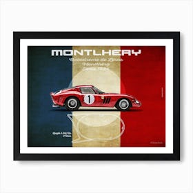 Montlhery Ferrari 250GTO Landscape Art Print