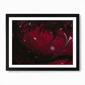 Swirling Red Art Print