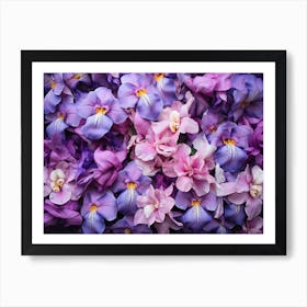 Purple Irises 2 Art Print