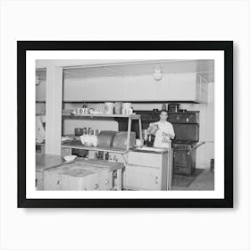 Kitchen Of Earl Fruit Company Ranch, Kern County, California By Russell Lee Art Print