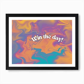 Win The Day-Sunrise Water Ripple Art Print