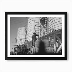 Untitled Photo, Possibly Related To Loading Liquid Feed Onto Truck From Tanks At Distillery Near Owensboro 1 Art Print