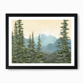 Pokey Trees Art Print