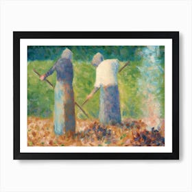 Haymakers At Montfermeil, Georges Seurat Poster