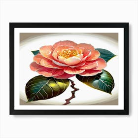 Camellia Painting Art Print