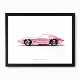 Toy Car 69 Corvette Racer Pink Poster Art Print