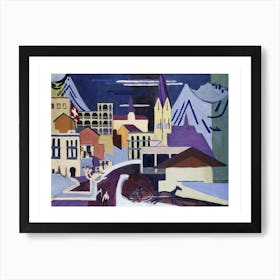 Davos Platz Railway Station Art Print