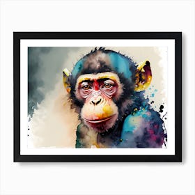 Cute Chimpanzee Art Print