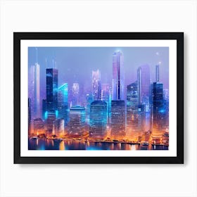 Futuristic Cityscape 49 Art Print