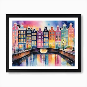 Amsterdam By The Canal 2 Art Print