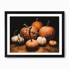 Halloween Pumpkins Art Print