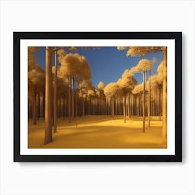 Yellow Forest 5 Art Print