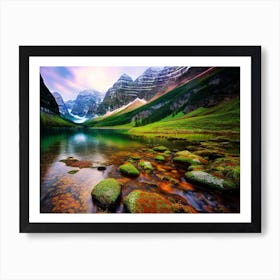 Rocky Mountain Lake Art Print