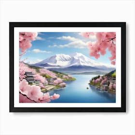 Cherry Blossoms In Japan 4 Art Print