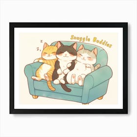 Snuggle Buddies 2 Art Print