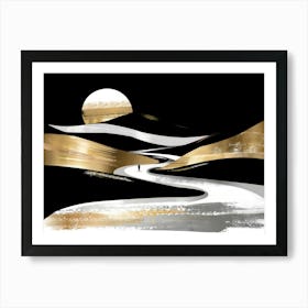 Road To The Moon 3 Art Print