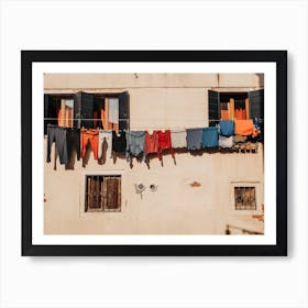 Colorful Laundry In Venice In Italy Art Print