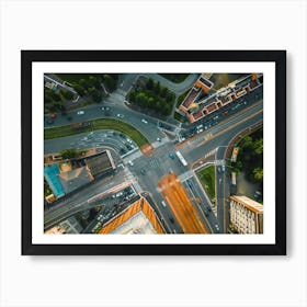 Aerial Harmony: Milan City Photo Poster in Focus Wall Art Print Art Print