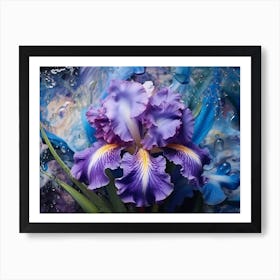 Purple Iris Art Print