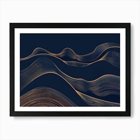 Abstract Wave Pattern 10 Art Print