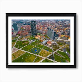 Bosco Verticale Print Aerial View. Aerial Photography. Art Print