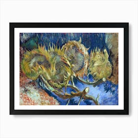 Four Withered Sunflowers (1887), Vincent Van Gogh Art Print