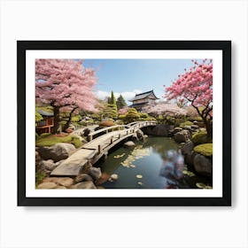 Japanese Garden paintings art print 1 Art Print