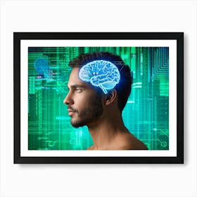 Futuristic Man Art Print