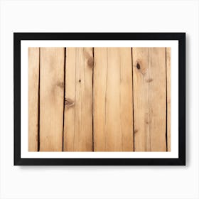 Brown wood plank texture background 1 Art Print