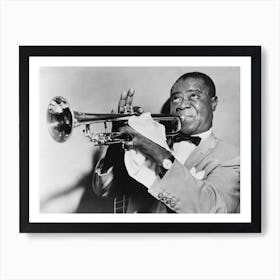 Louis Armstrong Jazz Musician Art Print