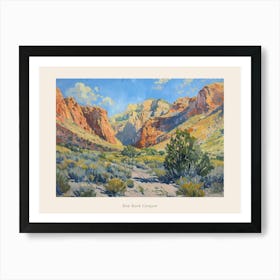 Western Landscapes Red Rock Canyon Nevada 4 Poster Art Print